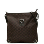 Gucci GG Nylon Abbey Crossbody Shoulder Bag Brown