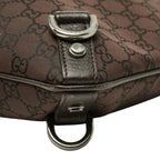 Gucci GG Nylon Abbey Crossbody Shoulder Bag Brown