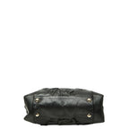 Gucci Guccissima Tote Shoulder Bag Black Leather