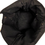 Gucci Guccissima Tote Shoulder Bag Black Leather