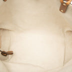 Gucci GG Canvas Tote Shoulder Bag Beige Brown