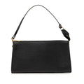 Louis Vuitton Epi Pochette Pouch Handbag Noir Black Leather