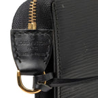 Louis Vuitton Epi Pochette Pouch Handbag Noir Black Leather