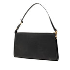 Louis Vuitton Epi Pochette Pouch Handbag Noir Black Leather