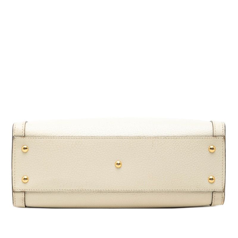 Gucci Bamboo Diana Small 2-Way Shoulder Bag Ivory Leather