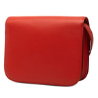 Celine Classic Box Crossbody Shoulder Bag Orange Leather