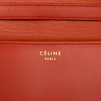 Celine Classic Box Crossbody Shoulder Bag Orange Leather