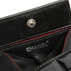 Chanel Choco Bar Coin Purse Black Patent