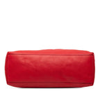 Gucci Soho Fringe Chain Shoulder Bag Tote Red Leather