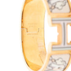 Hermes Clic Clac PM Pegasus Bracelet Bangle Gold Multicolor Plated
