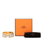 Hermes Clic Clac PM Pegasus Bracelet Bangle Gold Multicolor Plated