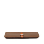 Hermes Dogon Duo GM Bifold Wallet Brown Taurillon Clemence