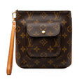 Louis Vuitton Monogram Partition Pouch Brown Leather