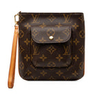 Louis Vuitton Monogram Partition Pouch Brown Leather