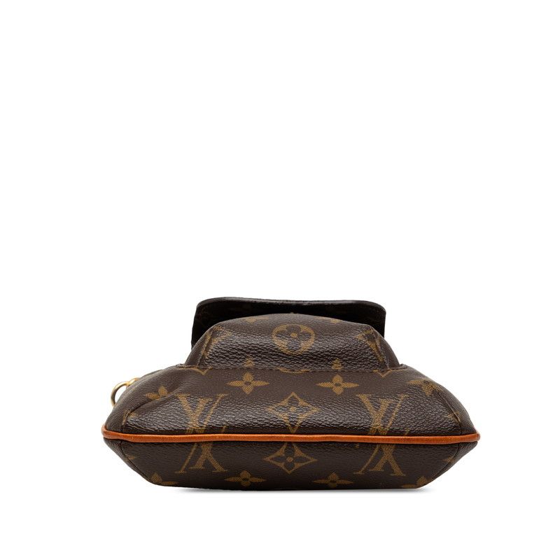 Louis Vuitton Monogram Partition Pouch Brown Leather