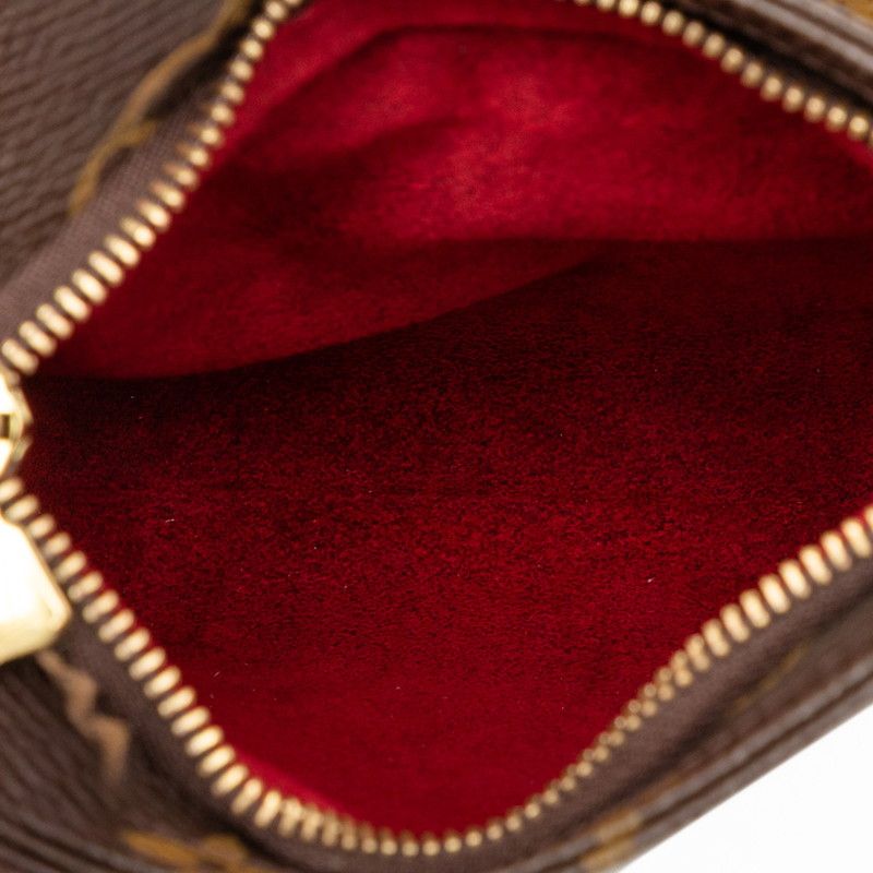 Louis Vuitton Monogram Partition Pouch Brown Leather