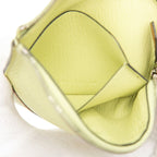 Hermes Paddock Coin Purse Mini Wallet Yellow Brown Chevre
