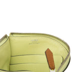 Hermes Paddock Coin Purse Mini Wallet Yellow Brown Chevre