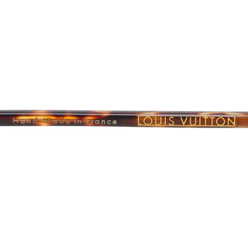 Louis Vuitton Conspiration Sunglasses Brown Gold Acetate Plated Eyewear