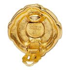 Chanel CC Logo Earrings Gold Plated