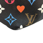Louis Vuitton Game on Monogram Neverfull MM Tote Shoulder Bag Black Multicolor