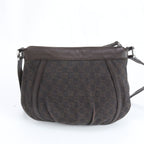 Gucci GG Canvas Abbey Leather Shoulder Bag Crossbody Brown — view 2