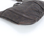 Gucci GG Canvas Abbey Leather Shoulder Bag Crossbody Brown — view 4