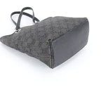 Gucci GG Canvas Leather Tote Shoulder Hand Black — view 4