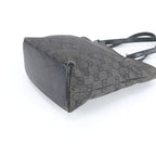Gucci GG Canvas Leather Tote Shoulder Hand Black — view 5
