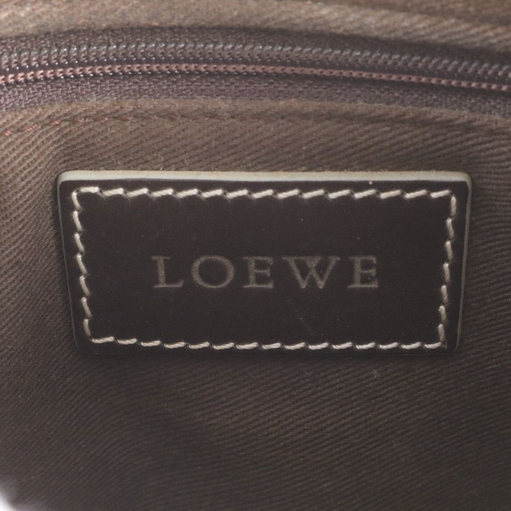 Loewe Anagram Leather Shoulder Bag Crossbody Hand — view 9