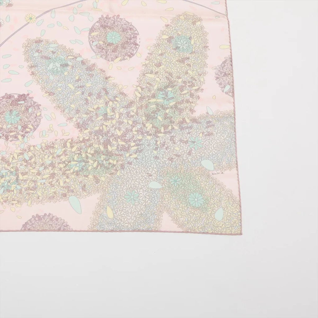 Hermes Tagged Carre 90 Offrandes D'un Jour Flower Offering Silk 100% Scarf — view 4