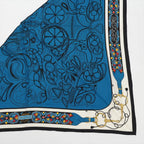 Hermes Carre Triangle Jean Folklore Scarf — view 3