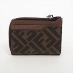 Fendi Zucca Roma Leather Coin Purse Compact — view 2