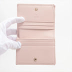 Gucci GG Emblem Compact Wallet Leather Bifold Pink — view 3