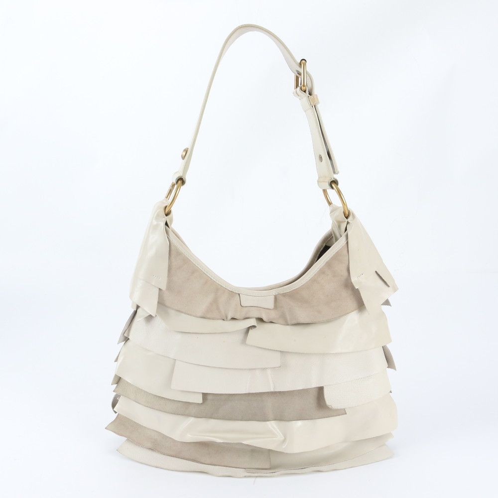 Saint Laurent Rive Gauche Tropez Leather Shoulder Bag Hand