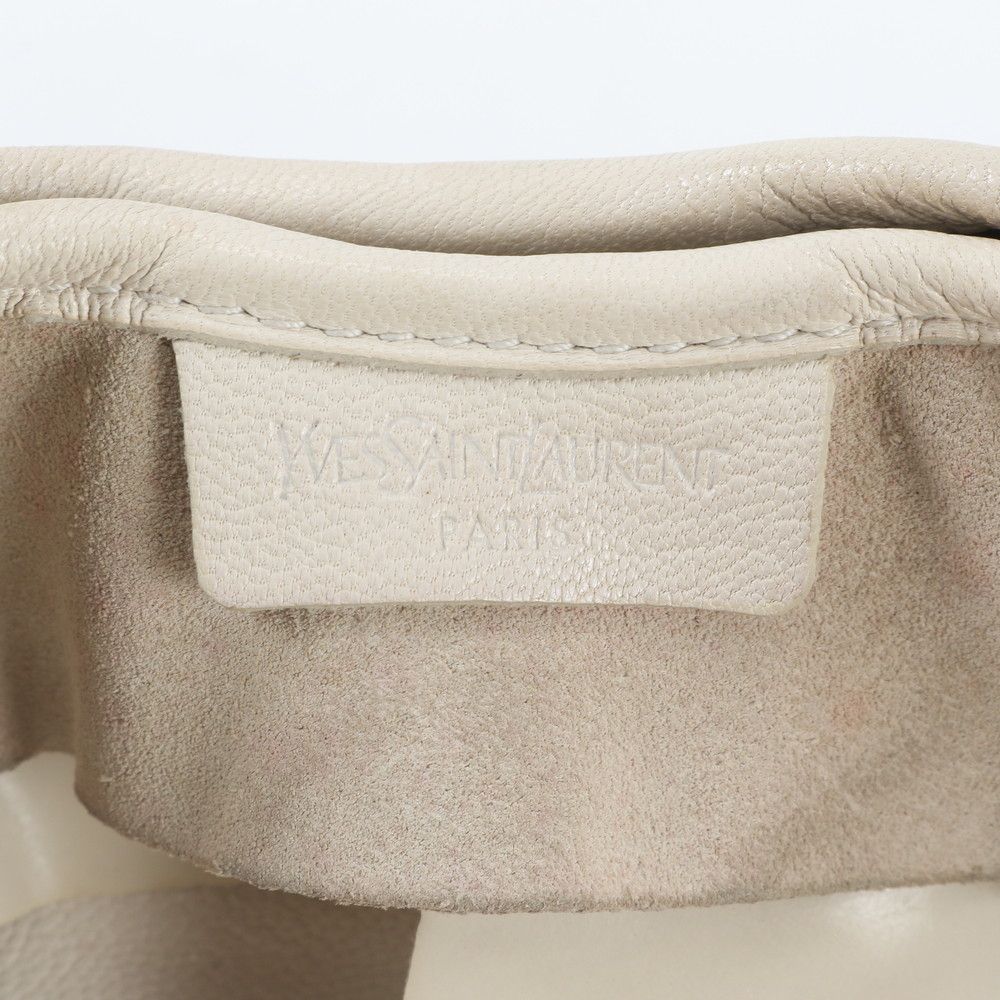 Saint Laurent Rive Gauche Tropez Leather Shoulder Bag Hand — view 9