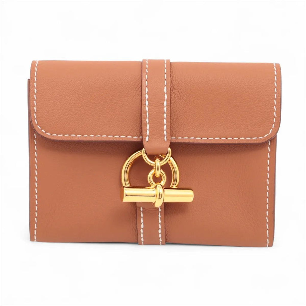 Hermes Glenan Compact Wallet Veau Swift Coin Case