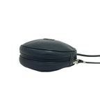 Gucci Vintage GG Logo Leather Round Mini Shoulder Bag Pochette Navy — view 8