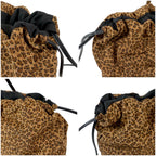 Bottega Veneta Reversible Backpack Nappa Sac Black Leopard Nylon Canvas — view 7