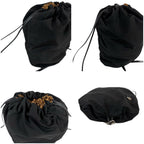 Bottega Veneta Reversible Backpack Nappa Sac Black Leopard Nylon Canvas — view 9