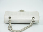 Chanel New Travel Line Choco Bar Chain Shoulder Bag Canvas Pearl White — view 5