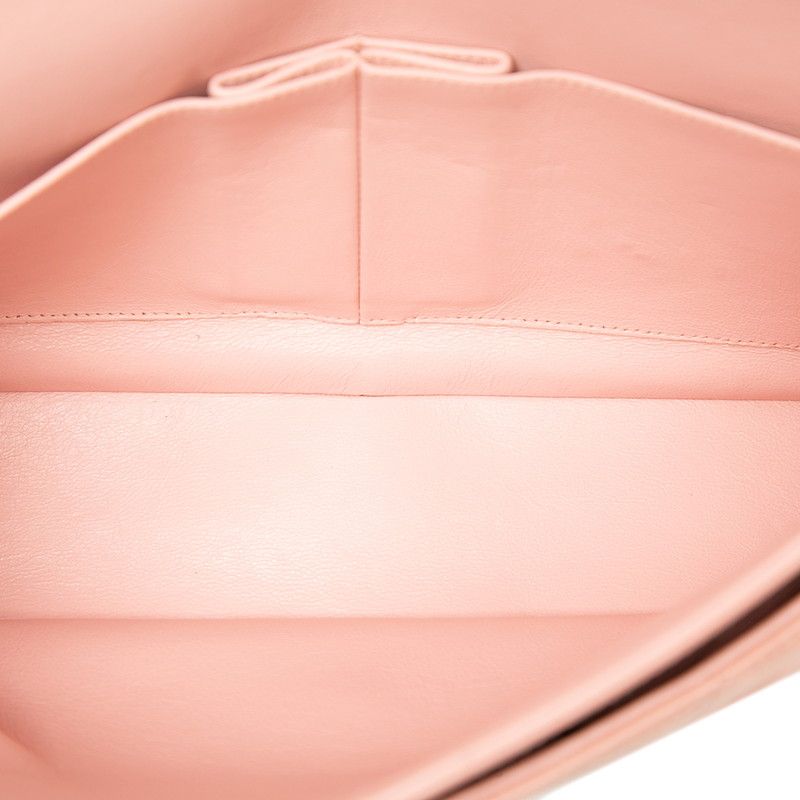 Chanel CC Logo Quilted Chain Shoulder Bag Pink Lambskin