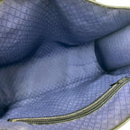 Gucci Vintage Sherry Line GG Logo Pattern Leather Tote Navy — view 9