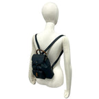 Gucci Vintage Bamb Leather Backpack Navy — view 2