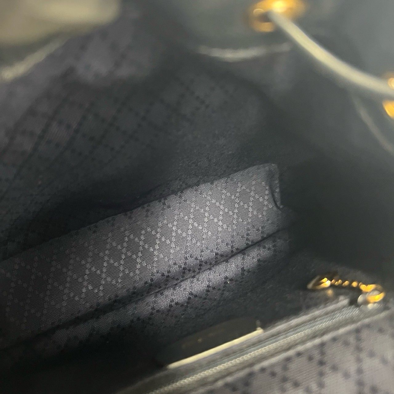 Gucci Vintage Bamb Leather Backpack Navy — view 9