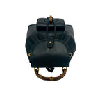 Gucci Vintage Bamb Leather Backpack Navy — view 4