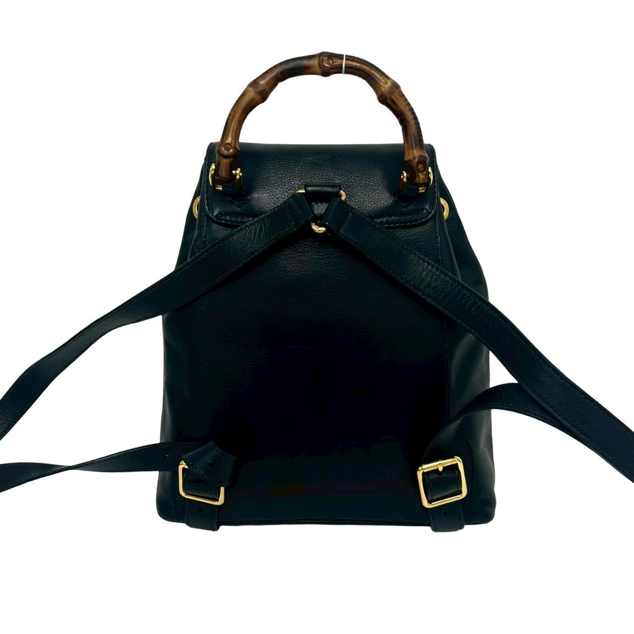 Gucci Vintage Bamb Leather Backpack Navy — view 3