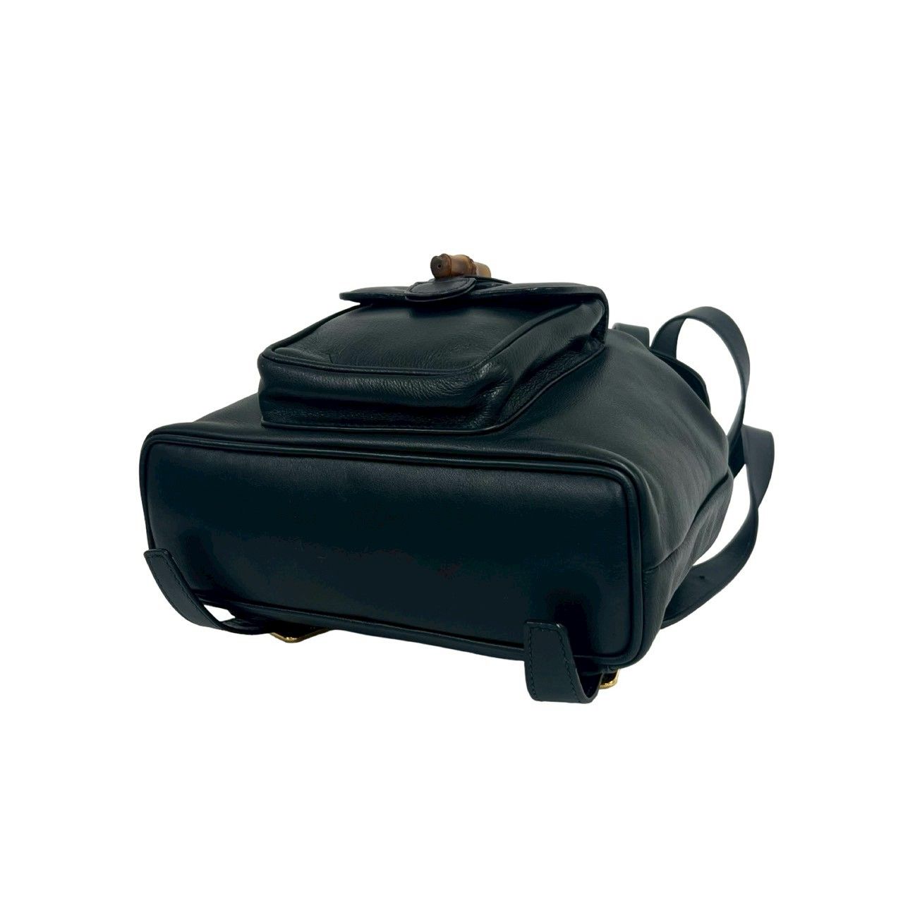 Gucci Vintage Bamb Leather Backpack Navy — view 8