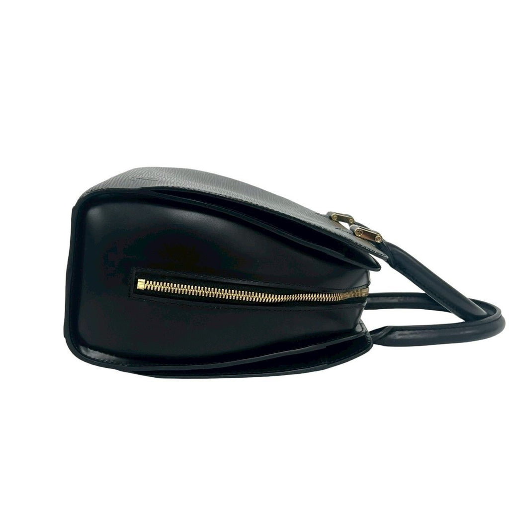 Louis Vuitton Pont Neuf Epi Leather Gold Boston Bag Noir Black — view 6