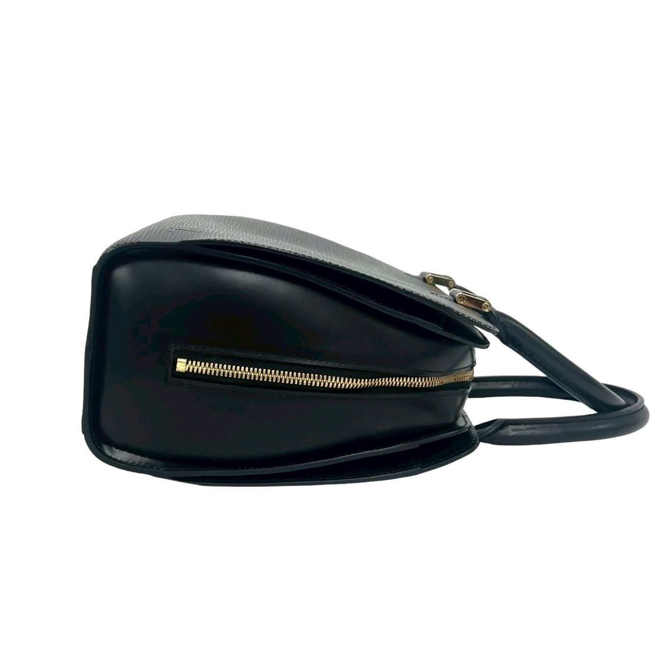 Louis Vuitton Pont Neuf Epi Leather Gold Boston Bag Noir Black — view 6
